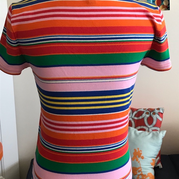NWOT Ralph Lauren striped cotton tee size M - Picture 3 of 4